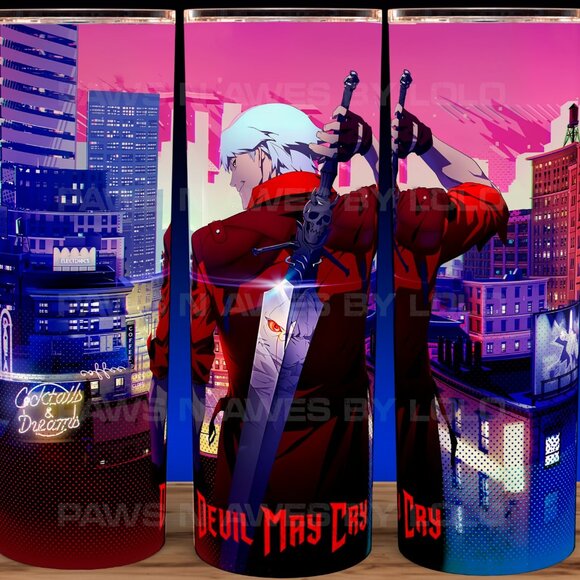 Devil May Cry Anime - Dante with Sword Cup Mug Tumbler 20oz - Picture 1 of 3